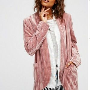 🌷 Crushed Velvet Blazer 🎋